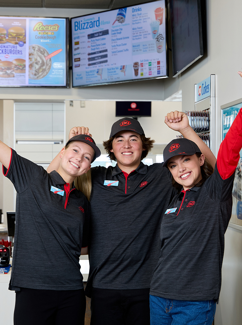 Dairy Queen employees at a DQ restaurant